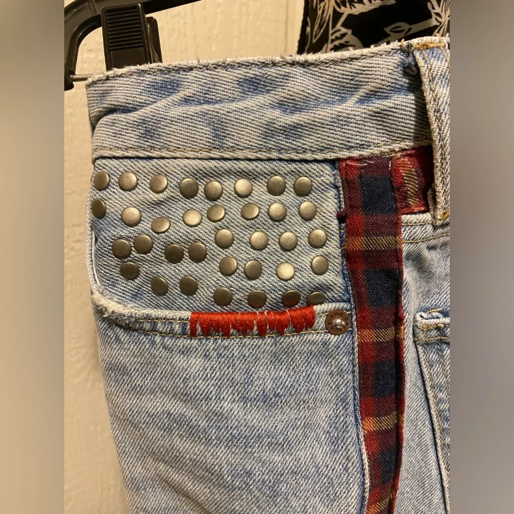 NWOT We The Free patchwork jeans - Picture 8 of 12